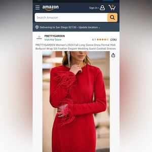 Beautiful new red dress